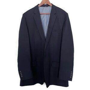 Haggar Tailored Fit The Blazer Dark Navy Blue Inner Pockets Big & Tall Men’s 50L